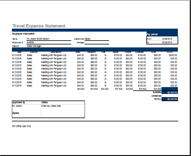 What are some good free expense report templates?