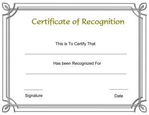 Recognition