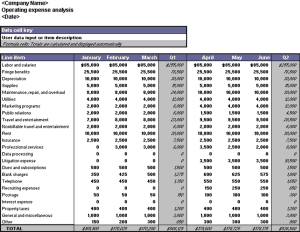 Analysis Report template