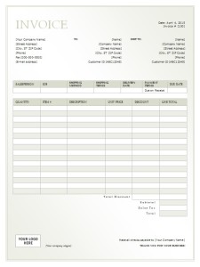 invoice receipt template