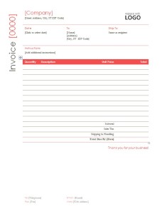 construction invoice template