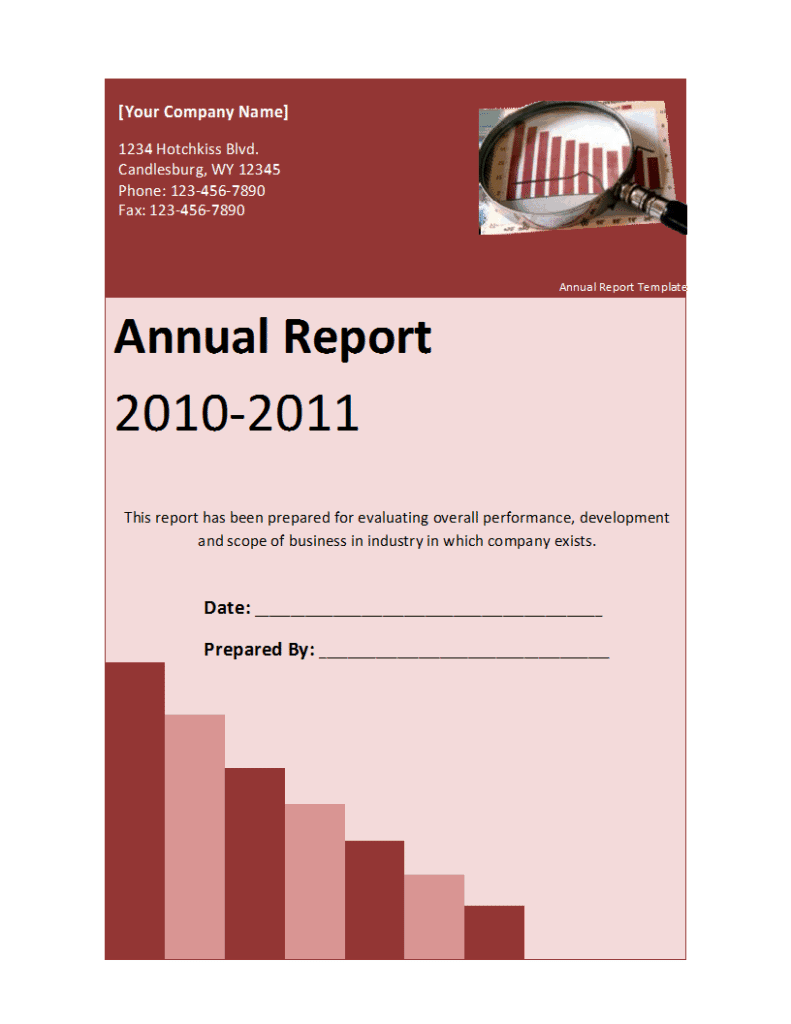 Annual Report Template - Free Formats Excel Word