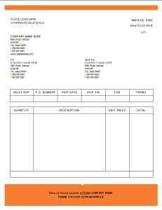 medical invoice template