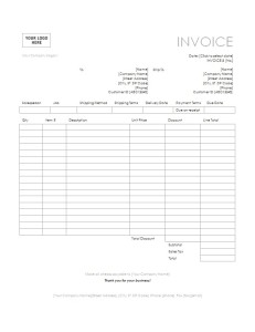 tax invoice template