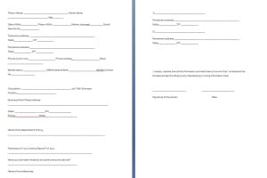 Police Verification Form Template