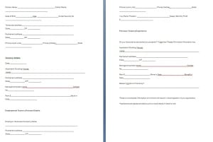 Tenant verification form template