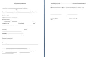 employment verification form template