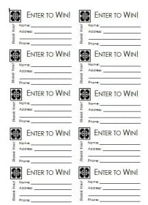 Raffle Ticket Templates