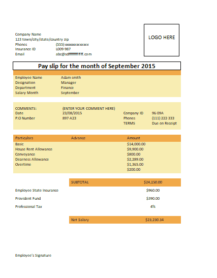 Malaysia Payslip Sample Semajctz