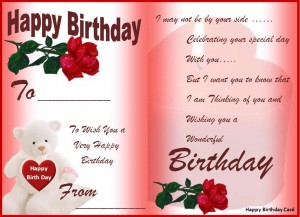 Happy birthday card template preview